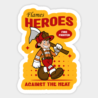 Flames Heroes Sticker